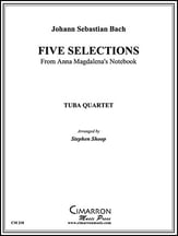 SELECTIONS FROM ANNA MAGDALENAS NOTEBOOK 2 Euphonium 2 Tuba Quartet P.O.D. cover